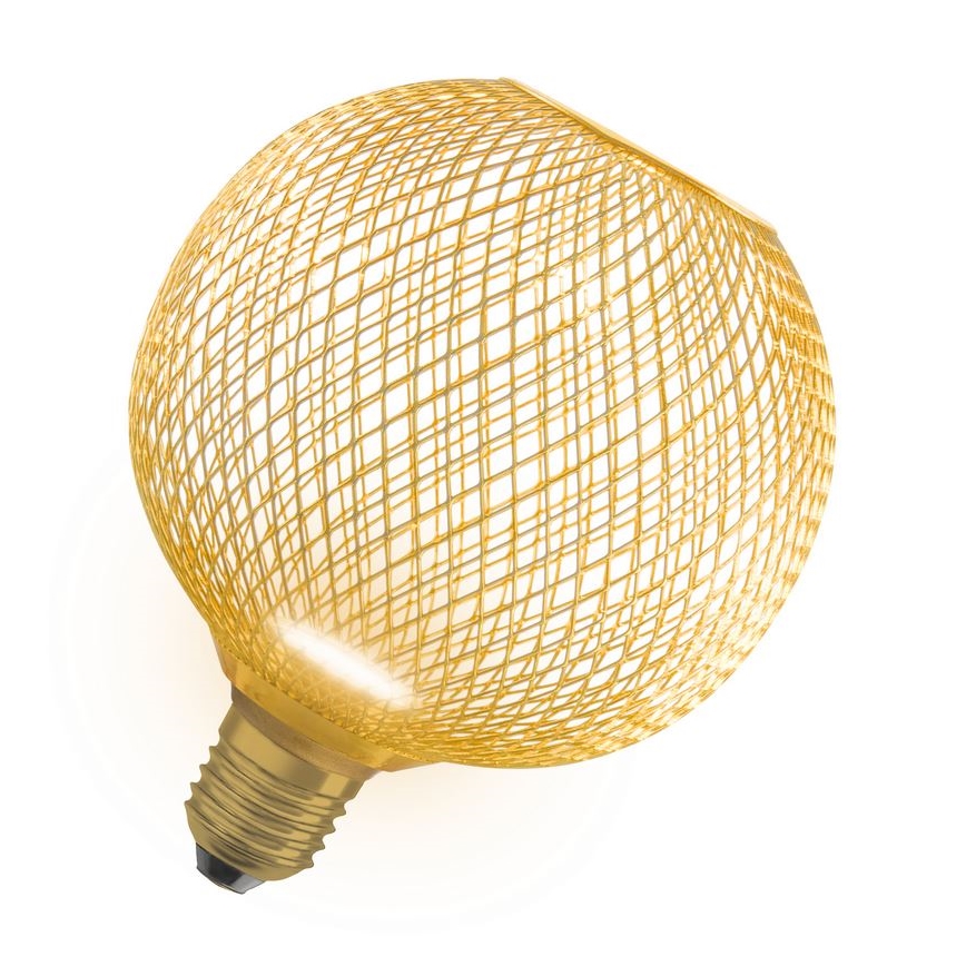Lampadina LED DECOR FLAT G125 E27/3,5W/230V 2700K oro - Osram