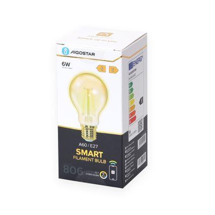 Lampadina LED dimmerabile A60 E27/6W/230V 2700-6500K Wi-Fi - Aigostar