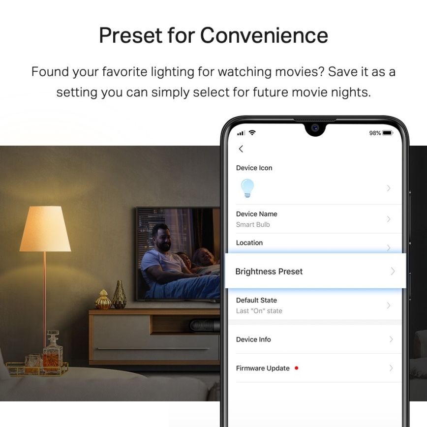 Lampadina LED dimmerabile A60 E27/8,7W/230V 2700K Wi-Fi - TP-Link