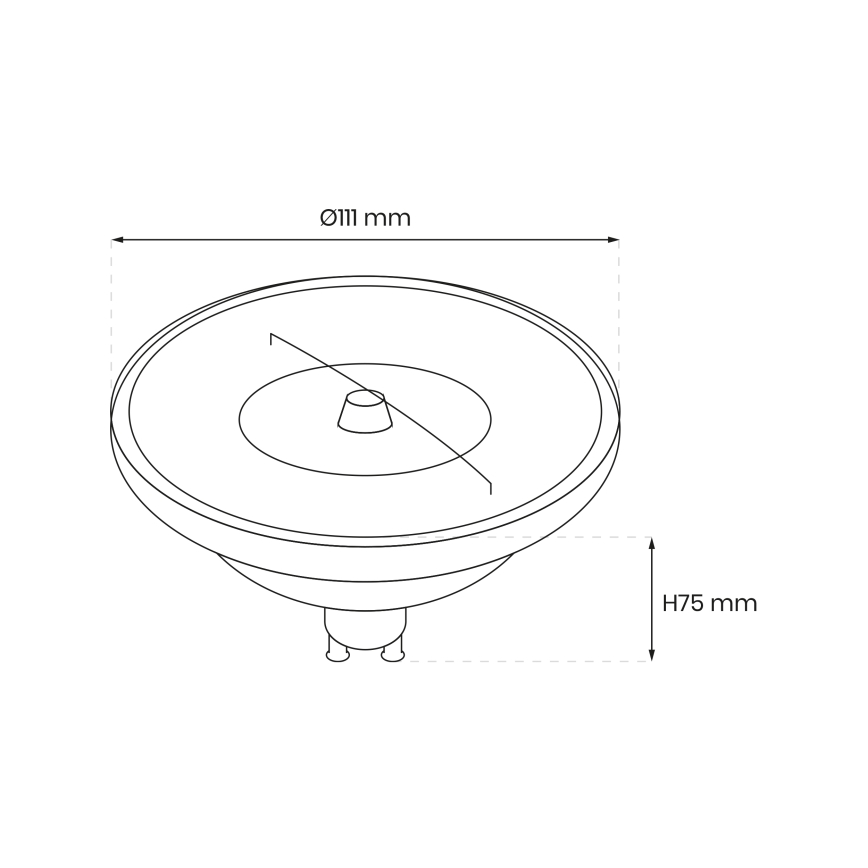 Lampadina LED Dimmerabile AR111 GU10/10,5W/230V 4000K