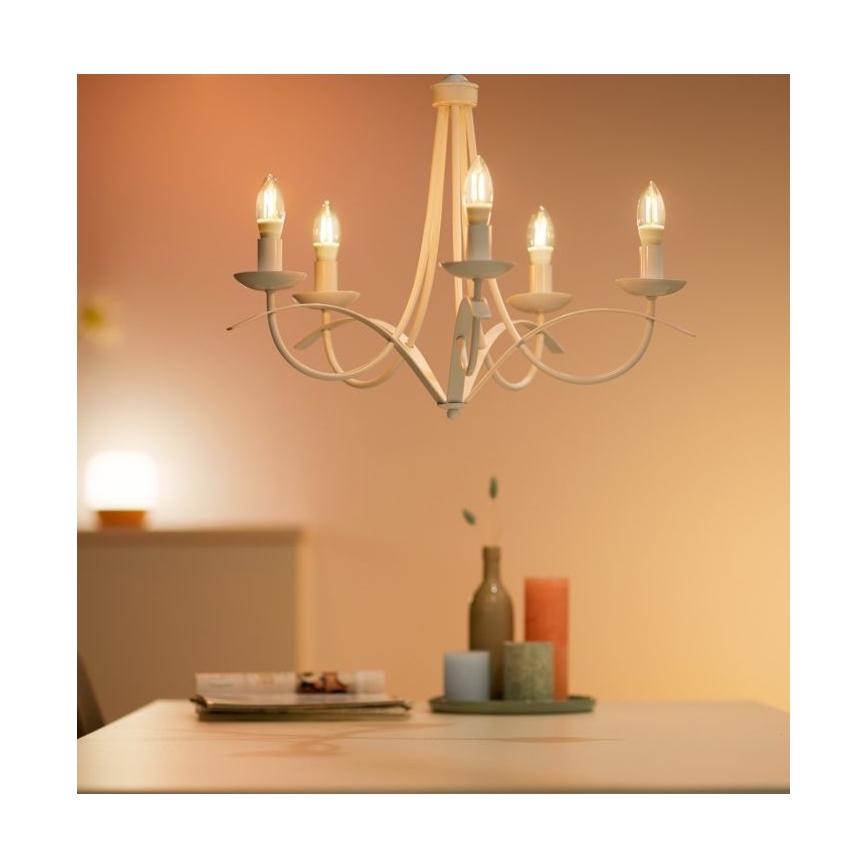 Lampadina LED Dimmerabile FILAMENT C35 E14/4,9W/230V 2700-6500K CRI 90 Wi-Fi - WiZ
