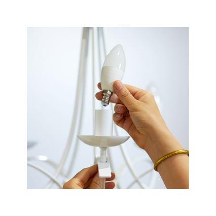 Lampadina LED Dimmerabile C37 E14/4,9W/230V 2700-6500K CRI 90 Wi-Fi - WiZ