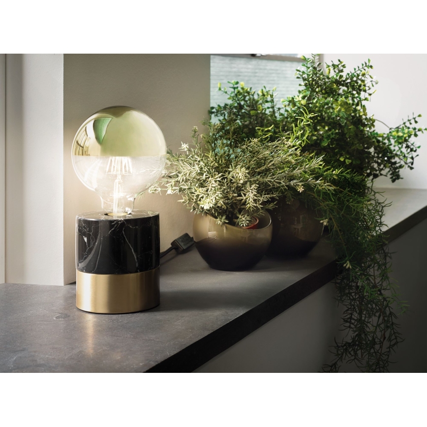 Lampadina LED dimmerabile con un mirror spherical cap GLOBE G95 E27/6,5W/230V 2700K oro - Paulmann 28675