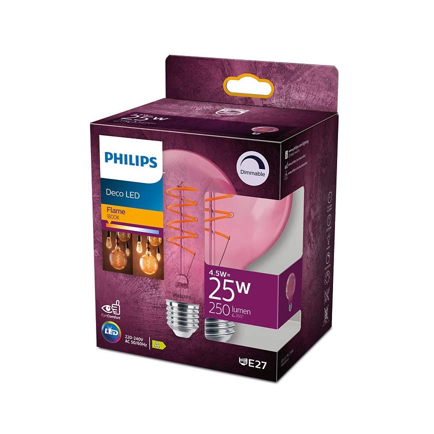 Lampadina LED dimmerabile  DECO Philips G93 E27/4,5W/230V 1800K