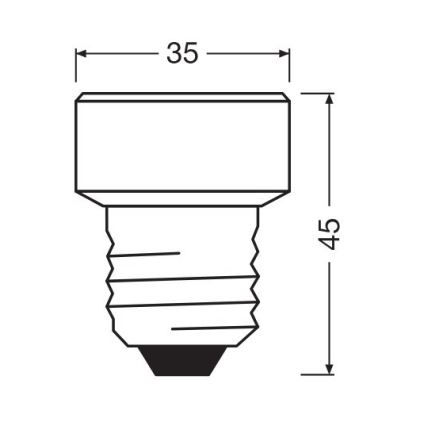Lampadina LED dimmerabile E27/3,5W/230V 2700K - Osram