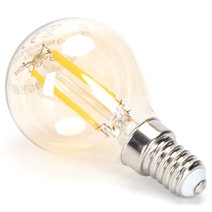 Lampadina LED dimmerabile FILAMENT G45 E14/4W/230V 2200K - Aigostar