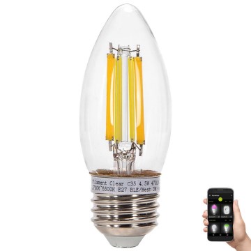 Lampadina LED dimmerabile FILAMENT MESH Smart C35 E27/4,5W/230V 2700-6500K - Aigostar