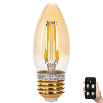 Lampadina LED dimmerabile FILAMENT MESH Smart C35 E27/4,5W/230V 2700-6500K - Aigostar