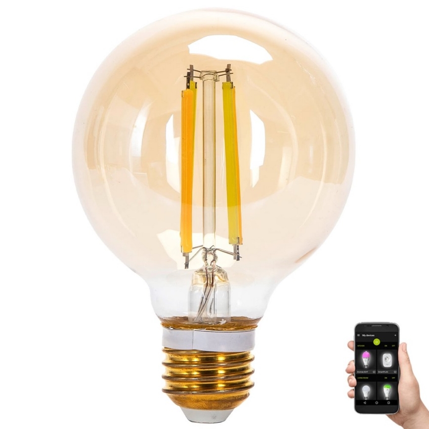 Lampadina LED dimmerabile FILAMENT MESH Smart G80 E27/6W/230V 2700-6500K - Aigostar