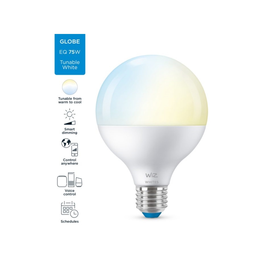 Lampadina LED dimmerabile G95 E27/11W/230V 2700-6500K CRI 90 Wi-Fi - WiZ