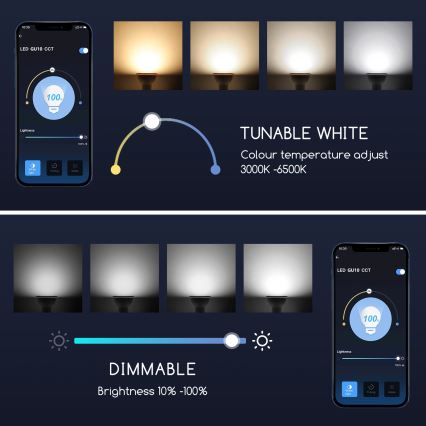 Lampadina LED dimmerabile GU10/5W/230V 3000-6500K Wi-Fi - Aigostar