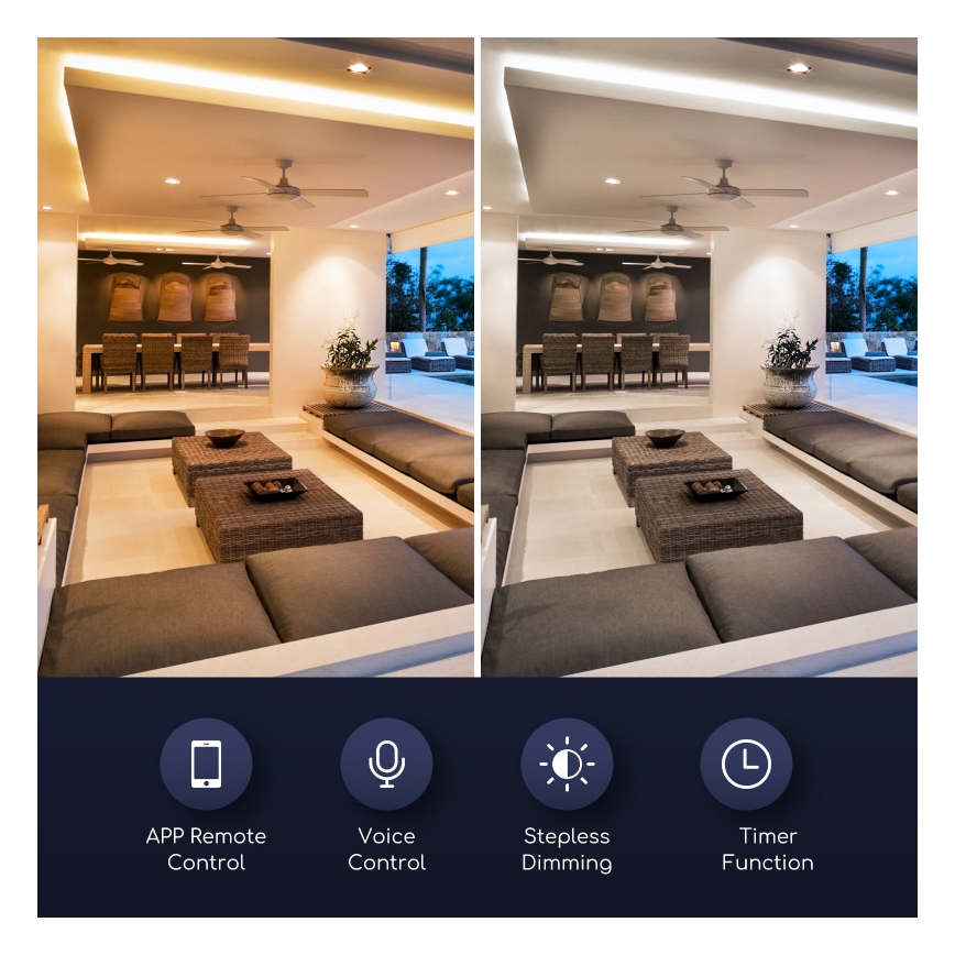 Lampadina LED dimmerabile GU10/7W/230V 3000-6500K Wi-Fi - Aigostar