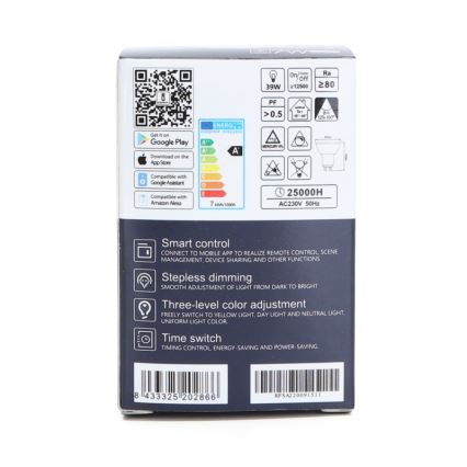 Lampadina LED dimmerabile GU10/7W/230V 3000-6500K Wi-Fi - Aigostar