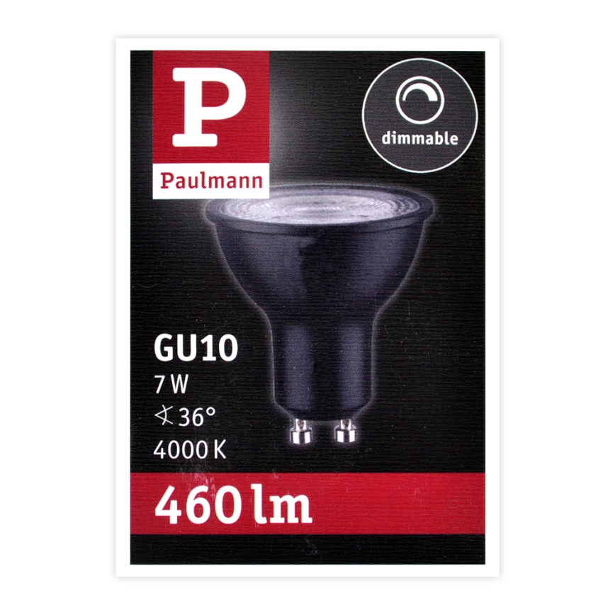 Lampadina LED dimmerabile GU10/7W/230V 4000K - Paulmann 28754