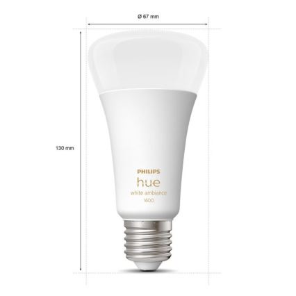 Lampadina LED Dimmerabile Hue WHITE AMBIANCE E27/13W/230V 2200-6500K