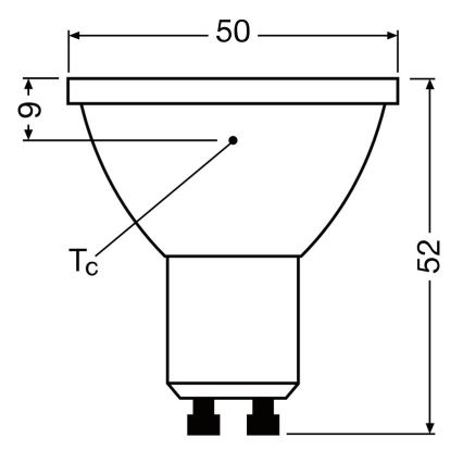 Lampadina LED dimmerabile PAR16 GU10/3,7W/230V 4000K CRI 90 - Osram