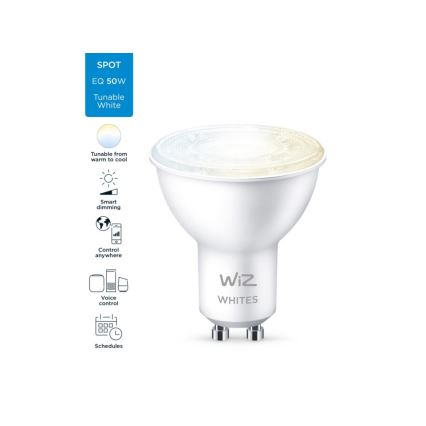 Lampadina LED Dimmerabile PAR16 GU10/4,7W/230V 2700-6500K CRI 90 Wi-Fi - WiZ