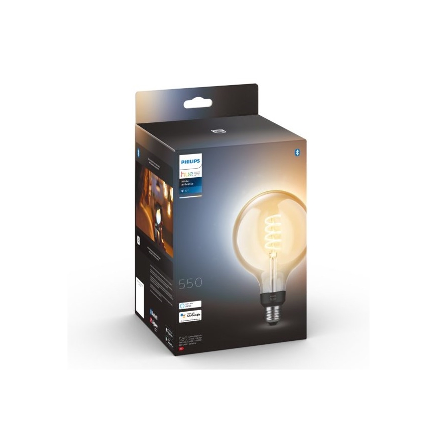 Lampadina LED Dimmerabile Philips Hue WHITE AMBIANCE G125 E27/7W/230V 2200-4500K