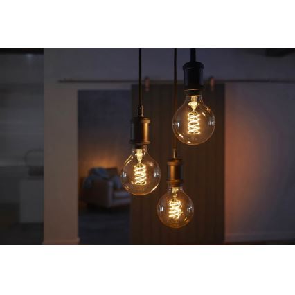 Lampadina LED dimmerabile Philips HUE WHITE FILAMENT G93 E27/7W/230V