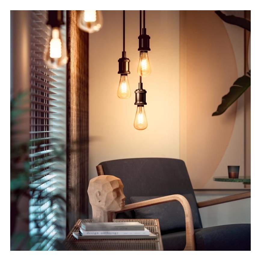 Lampadina LED dimmerabile Philips Hue WHITE FILAMENT ST72 E27/7W/230V 2100K