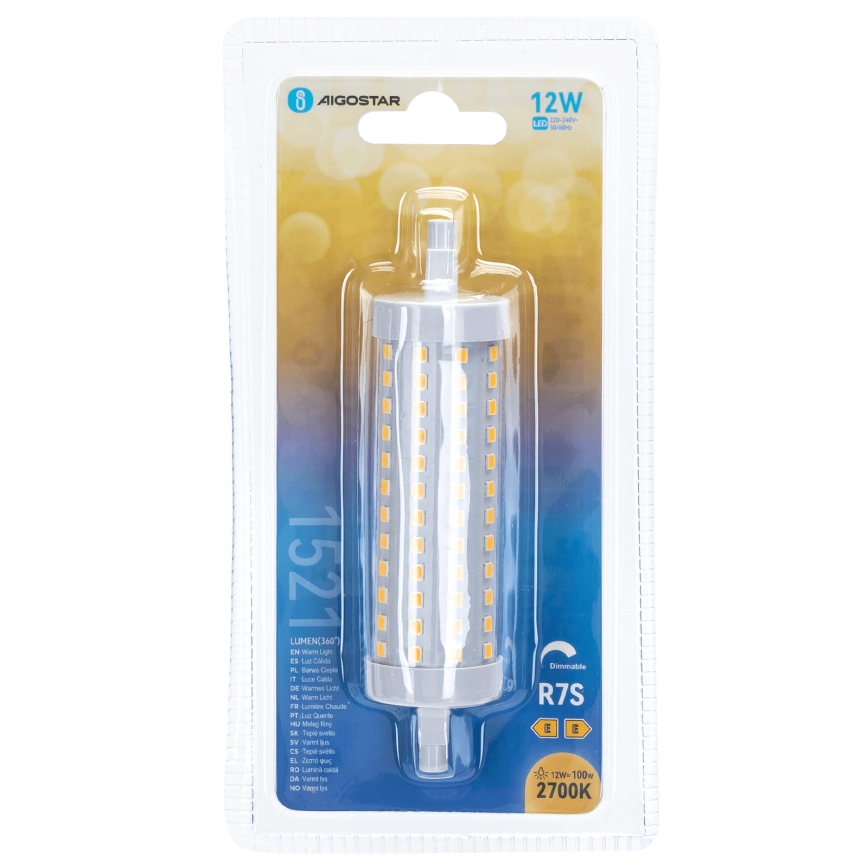 Lampadina LED dimmerabile R7s/12W/230V 2700K - Aigostar