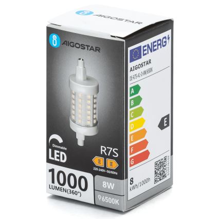 Lampadina LED dimmerabile R7s/8W/230V 6500K - Aigostar