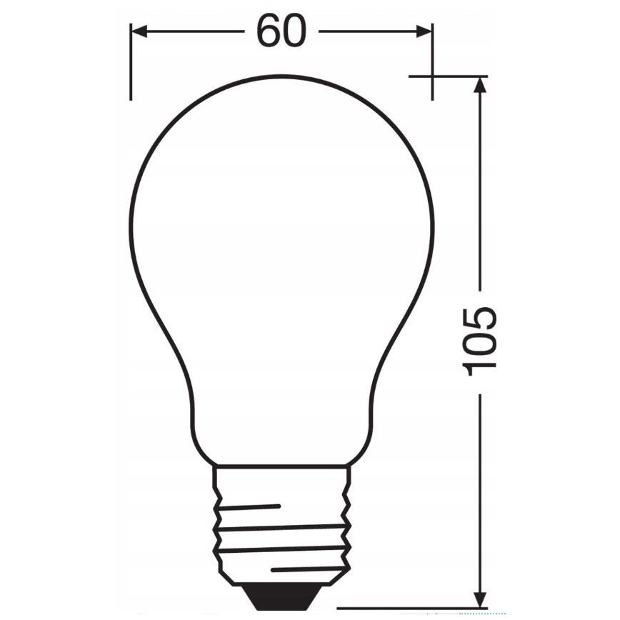 Lampadina LED dimmerabile RETROFIT A60 E27/11W/230V 4000K - Osram