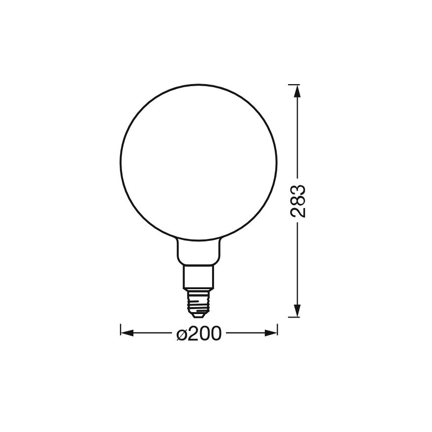 Lampadina LED dimmerabile SMART+ GLOBE G200 E27/6W/230V 2500K Wi-Fi - Ledvance