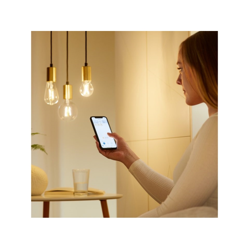 Lampadina LED Dimmerabile FILAMENT ST64 E27/6,7W/230V 2700-6500K CRI 90 Wi-Fi - WiZ