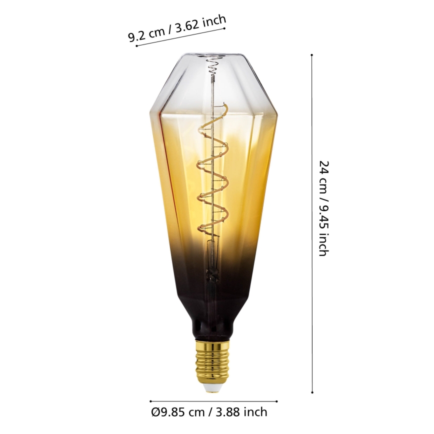 Lampadina LED dimmerabile VINTAGE E27/4W/230V 1700K beige - Eglo 110236