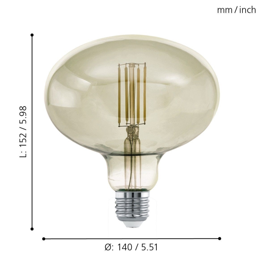 Lampadina LED dimmerabile VINTAGE E27/4W/230V 3000K - Eglo 12599