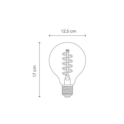 Lampadina LED dimmerabile VINTAGE EDISON G125 E27/4W/230V 2200K
