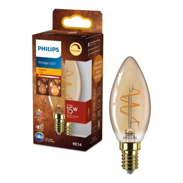 Lampadina LED dimmerabile VINTAGE Philips B35 E14/2,7W/230V 1800K