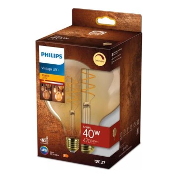 Lampadina LED dimmerabile VINTAGE Philips G125 E27/5,5W/230V 2200K