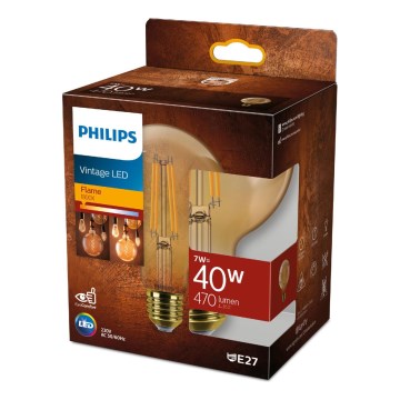 Lampadina LED dimmerabile VINTAGE Philips G95 E27/7W/230V 1800K