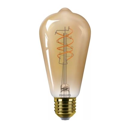 Lampadina LED dimmerabile VINTAGE Philips ST64, attacco E27, 7,3 W / 230 V, 2200 K, CRI 90