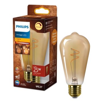 Lampadina LED dimmerabile VINTAGE Philips ST64 E27/3,1W/230V 1800K