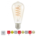 Lampadina LED dimmerabile VINTAGE ST64 E27/4W/230V 2200K - STEPDIMMING - Eglo 12522