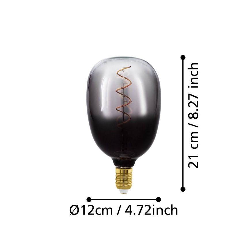 Lampadina LED dimmerabile VINTAGE T120 E27/4W/230V 1800K fumé - Eglo 110227