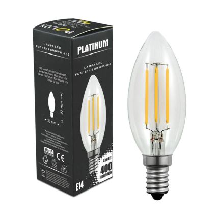 Lampadina LED C37 E14/4W/230V 3000K