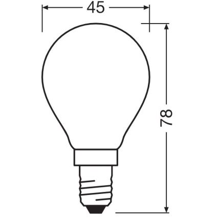 Lampadina LED E14/5,5W/230V 2700K - Osram