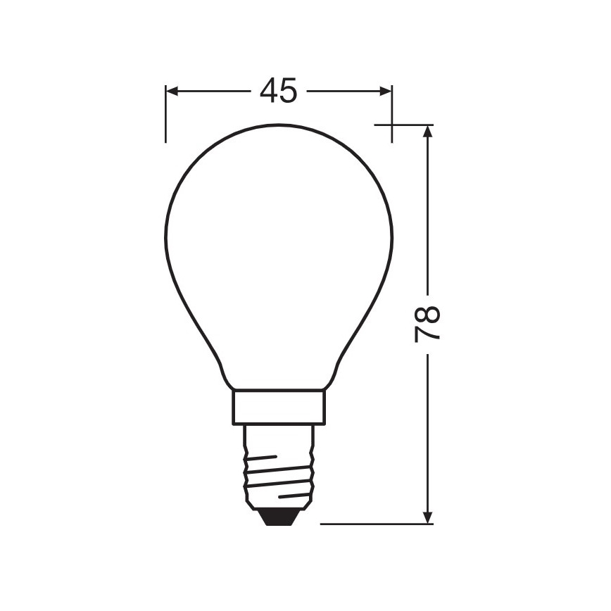 Lampadina LED E14/5,5W/230V 2700K - Osram