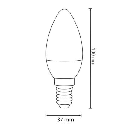 Lampadina LED E14/6,3W/230V