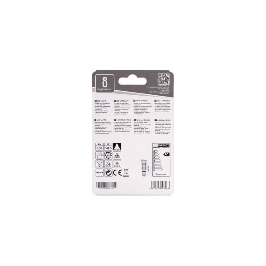 Lampadina LED E14/6W/230V 3000K - Aigostar