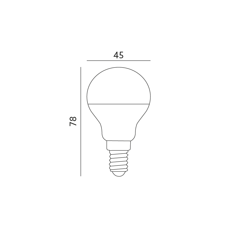 Lampadina LED E14/7W/230V 3000K 525lm