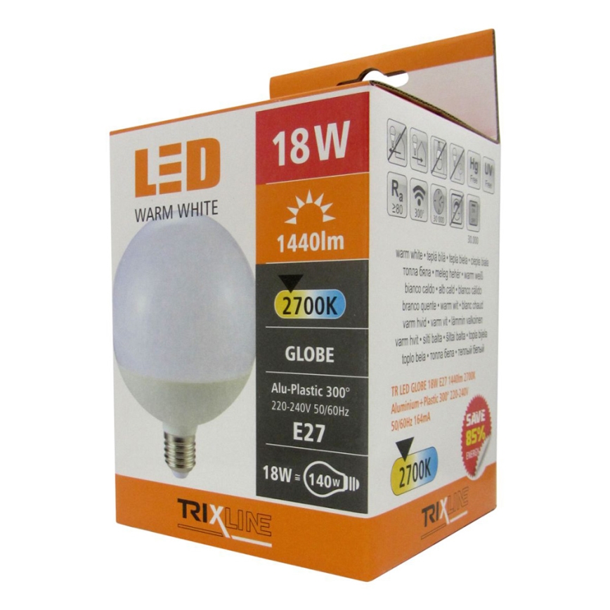 Lampadina LED E27/18W/230V 2700K