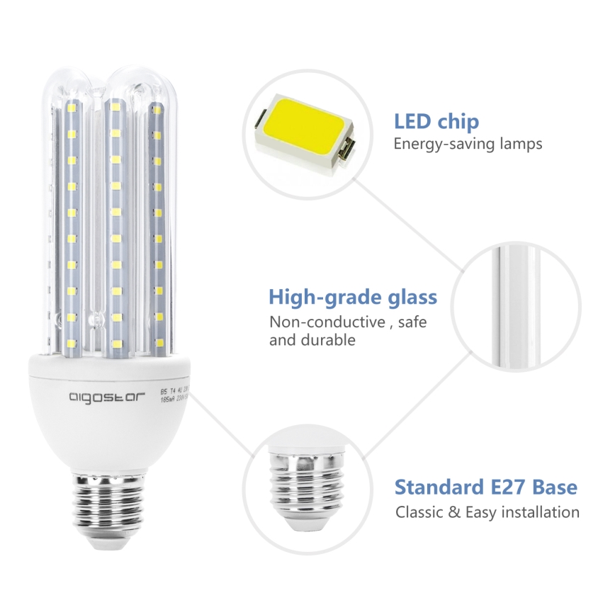 Lampadina LED E27/23W/230V 6500K - Aigostar