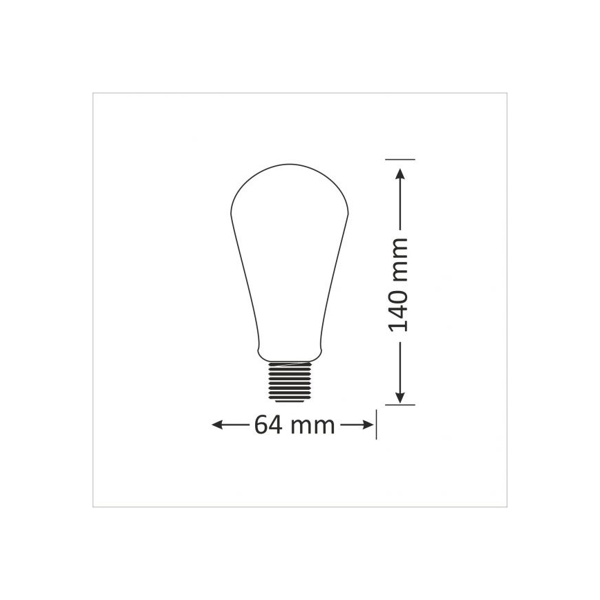 Lampadina LED E27/4W/230V 2000K