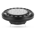 Lampadina LED ECOLINE AR111 G53/12W/12V 3000K 30° nero - Brilagi