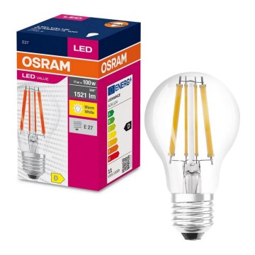 Lampadina LED FILAMENT A100 E27/11W/230V 2700K - Osram